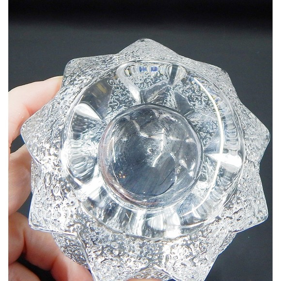 Orrefors Sweden Firefly Nimbus Artichoke Crystal Candle Holder - Picture 8 of 16